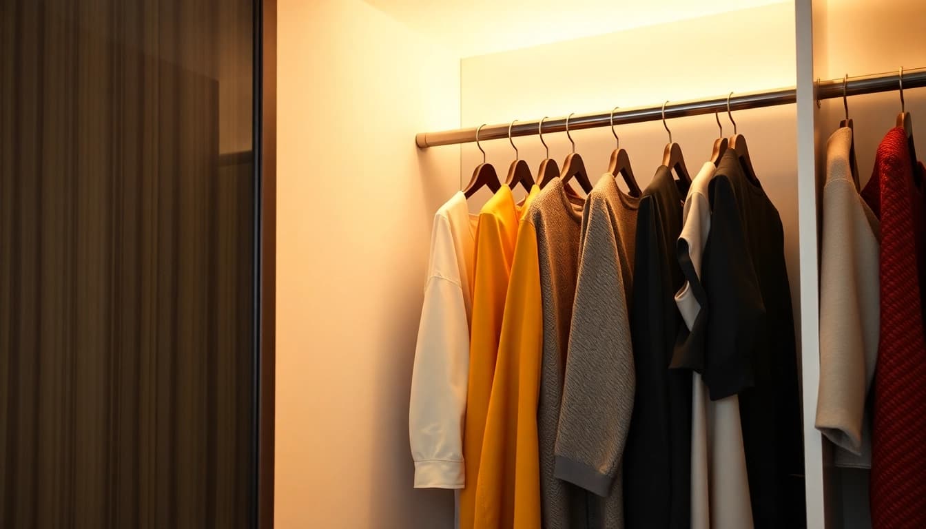 Kleiderbügel Hersteller - Zeigen Sie stilvolle und nachhaltige Kleiderbügel in einer ansprechenden Garderobe an.