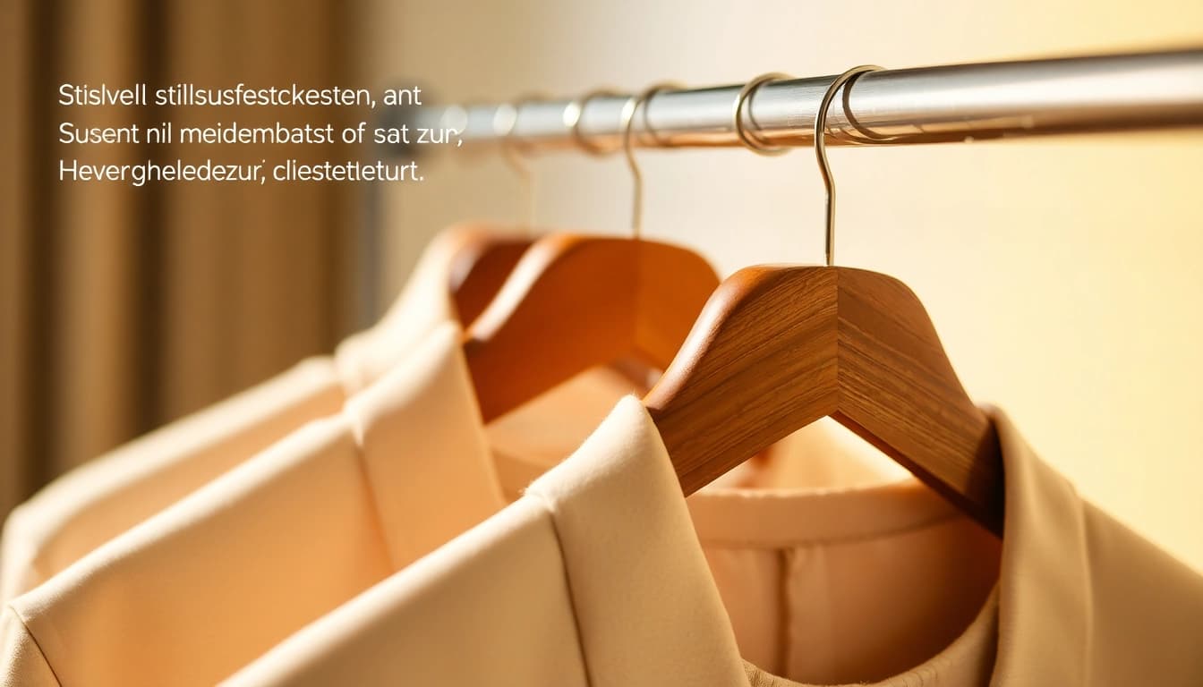 Rutschfeste kleiderbügel aus Samt, stilvoll und funktional, perfekt für eine organisierte Garderobe.