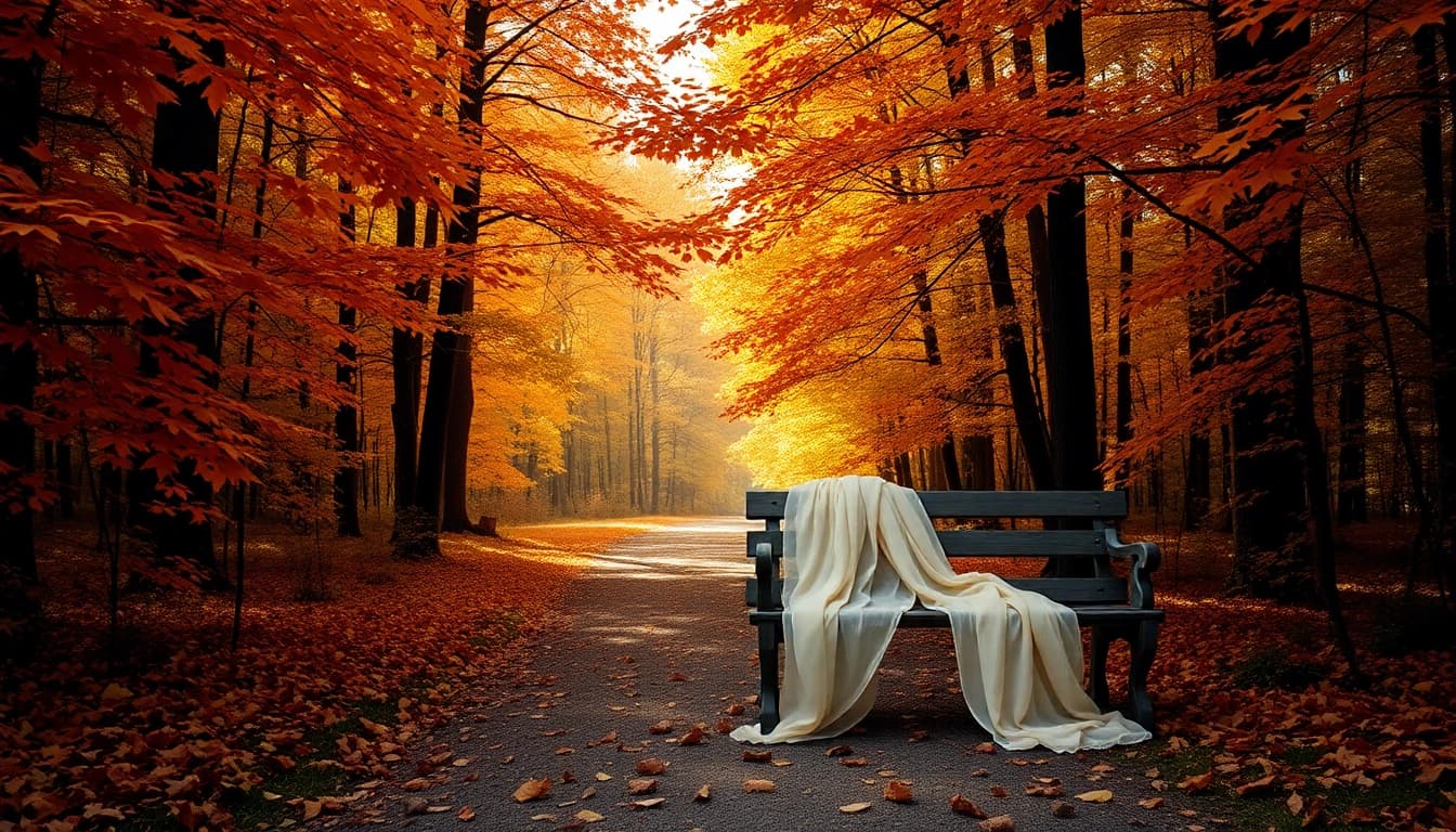 Create stunning portraits with this serene outdoor photoshoot background of a vibrant forest.