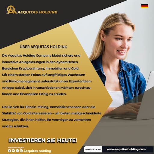 Intelligentes Investieren: Wie Aequitas Holding Ihnen hilft, mit Gold, Immobilien und Kryptowährungen zu wachsen