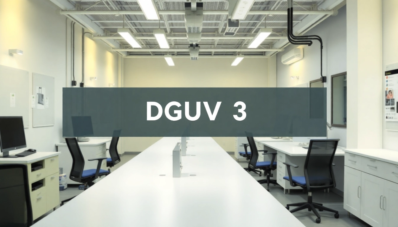 Professionelle Elektroprüfung nach DGUV V3 Prüfung in einem modernen Büro-Setup.