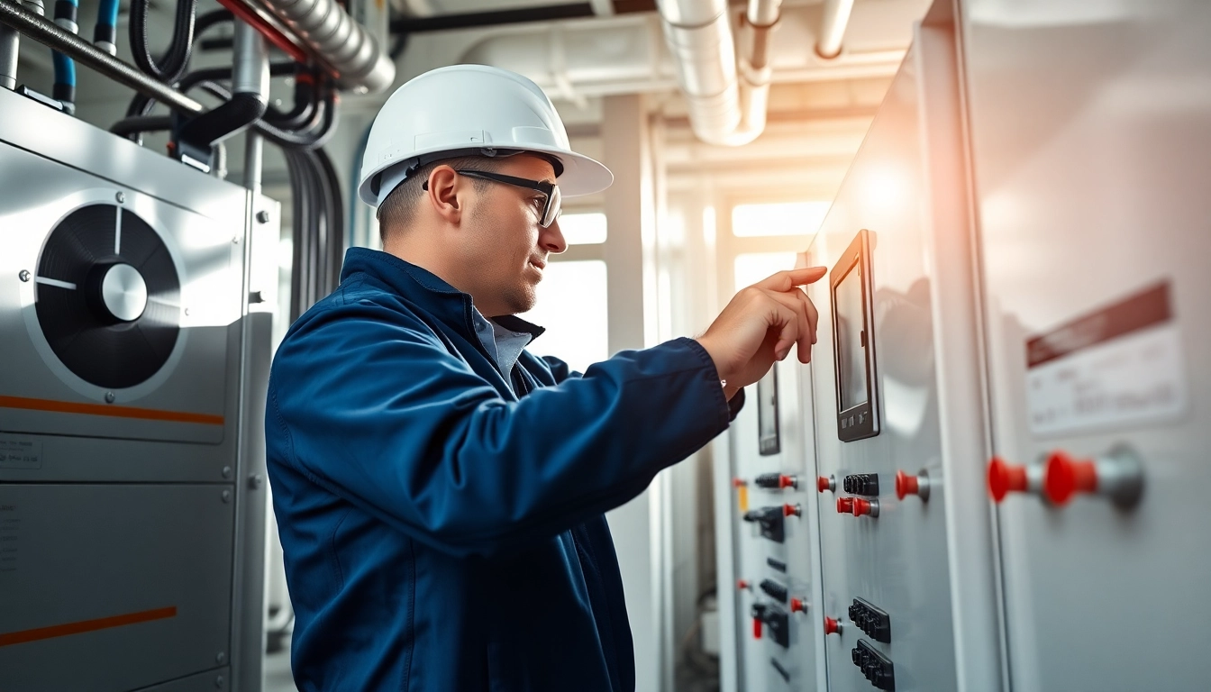 Expert assessing electrical devices during a DGUV V3 Prüfung to ensure compliance with safety standards.