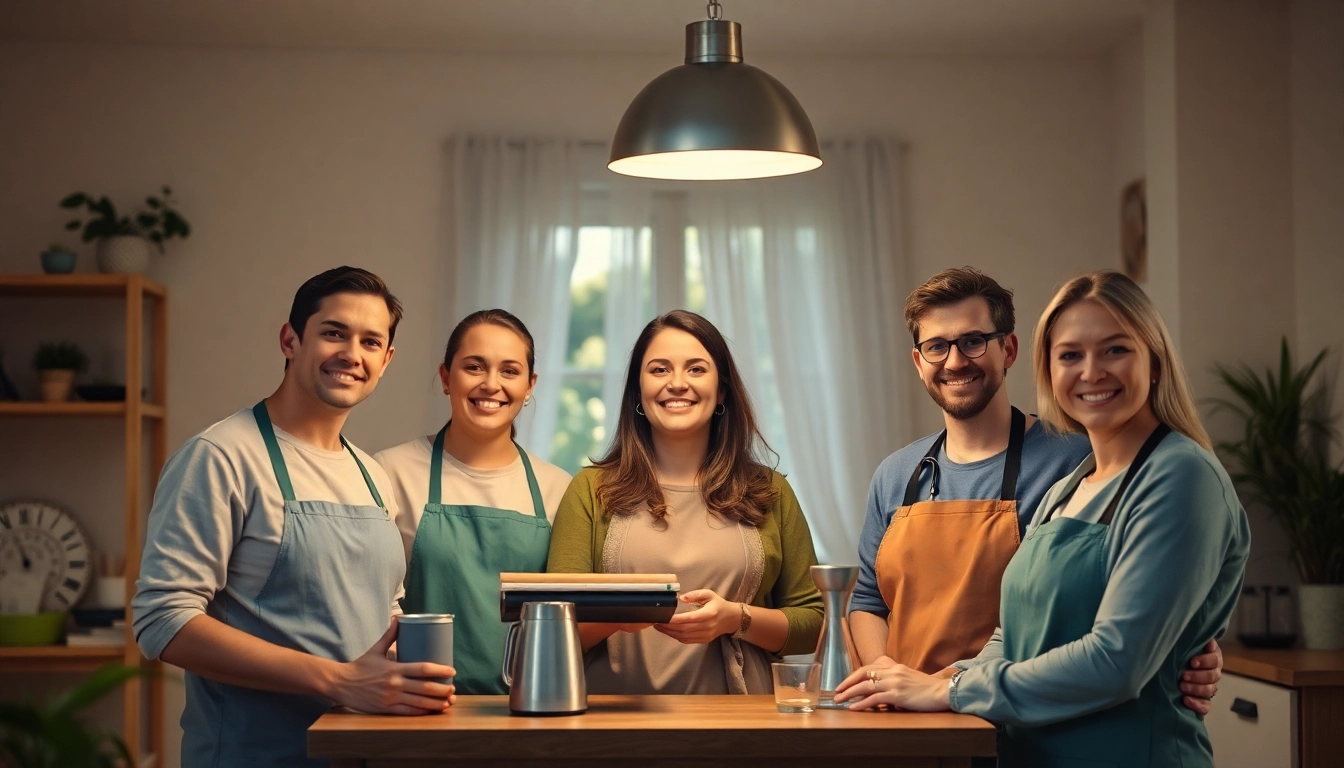 Hauswirtschaft Hameln: Ein Team kümmert sich um Haushaltsaufgaben in einem hellen Zuhause.