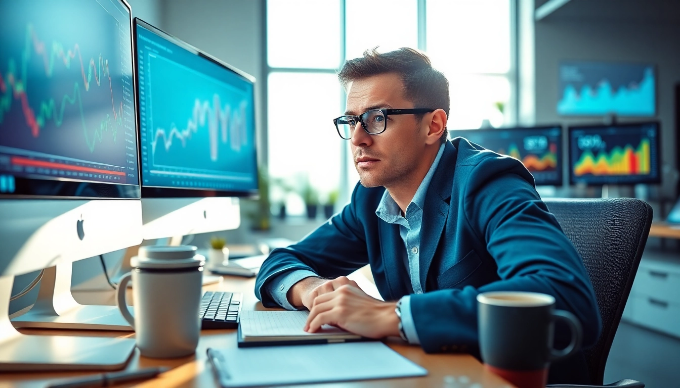 Evodrop Beobachter analysiert digitale Trends in einem modernen Büro.