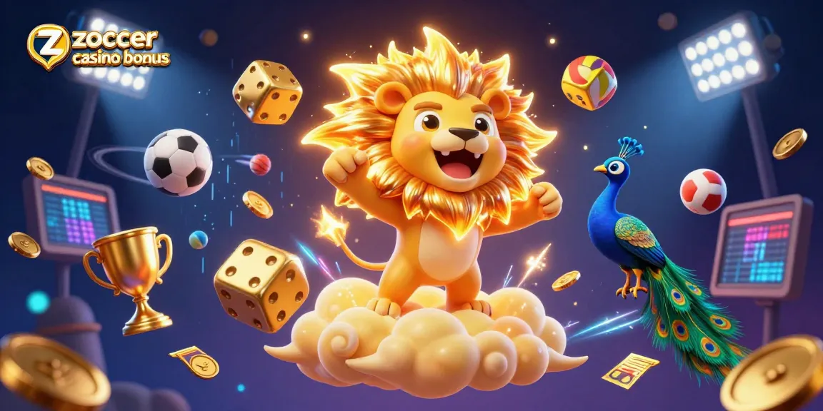 Erlebe den zoccer casino bonus in einer beeindruckenden 3D-Illustration mit dynamischen Sport-Elementen.