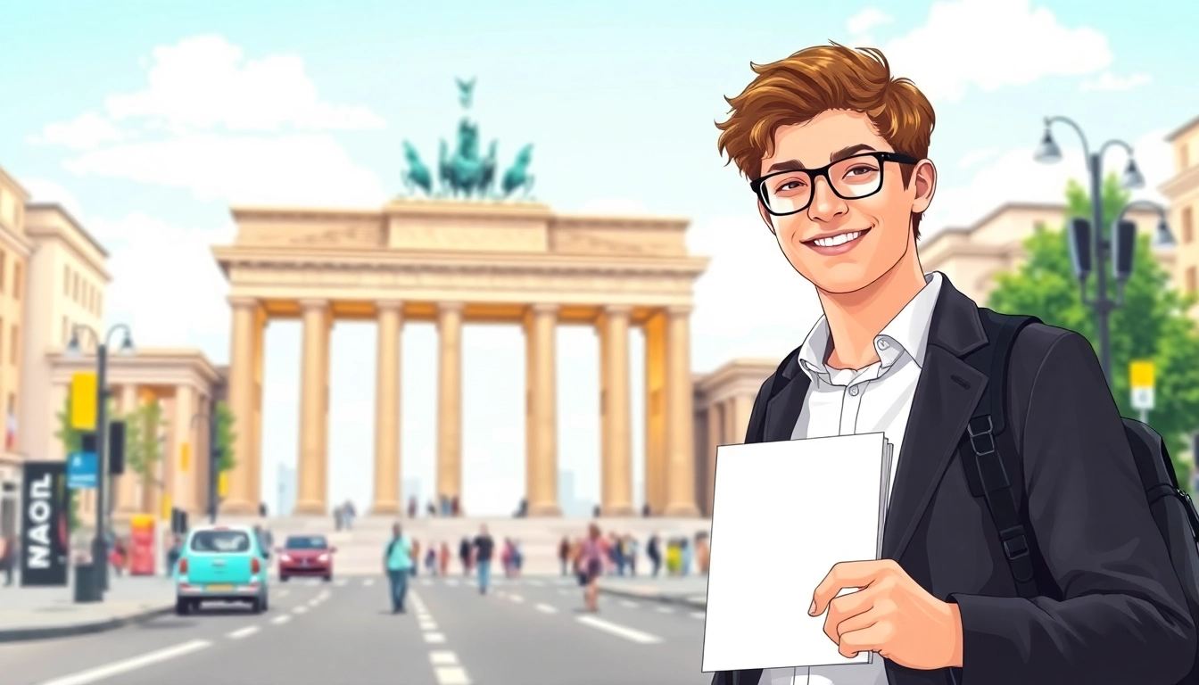Explore the average salary in Germany with a confident professional in Berlin.