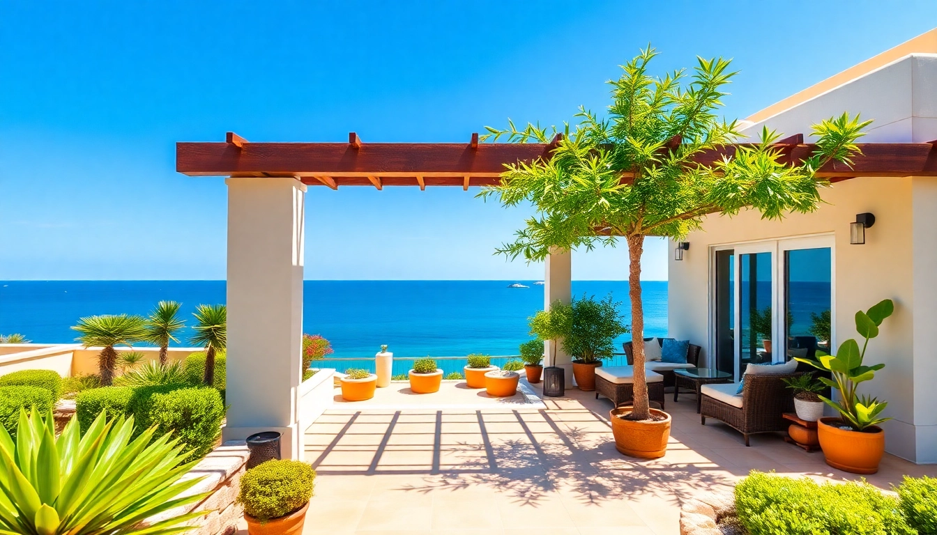 Verkaufe deine Immobilie in Nordzypern: Blick auf eine wunderschöne Luxusimmobilie am Meer mit traumhaftem Grundstück.