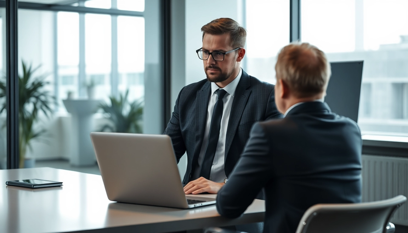 Headhunter Ingenieure bietet maßgeschneiderte Personalvermittlung in einem modernen Büro.