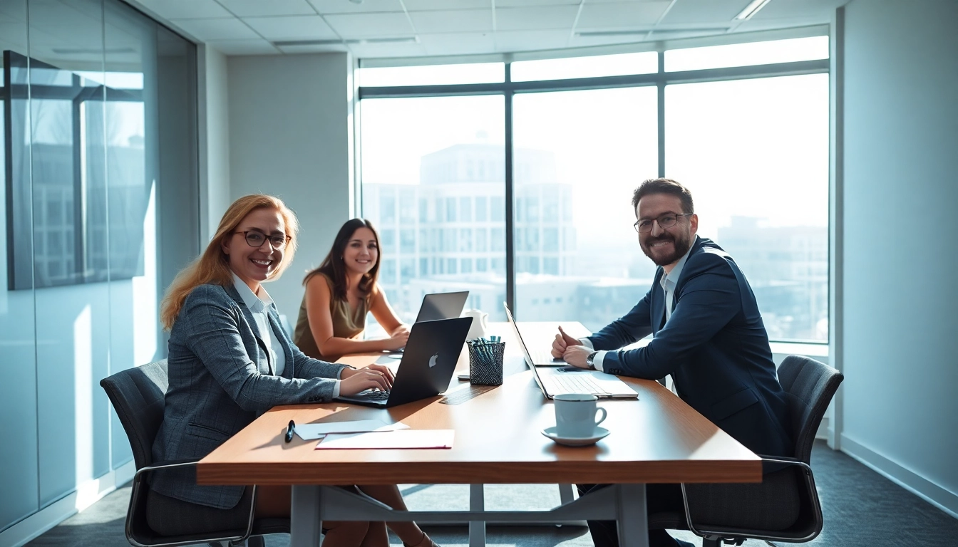 Headhunter Köln bei der Beratung eines Klienten in einem modernen Büro.