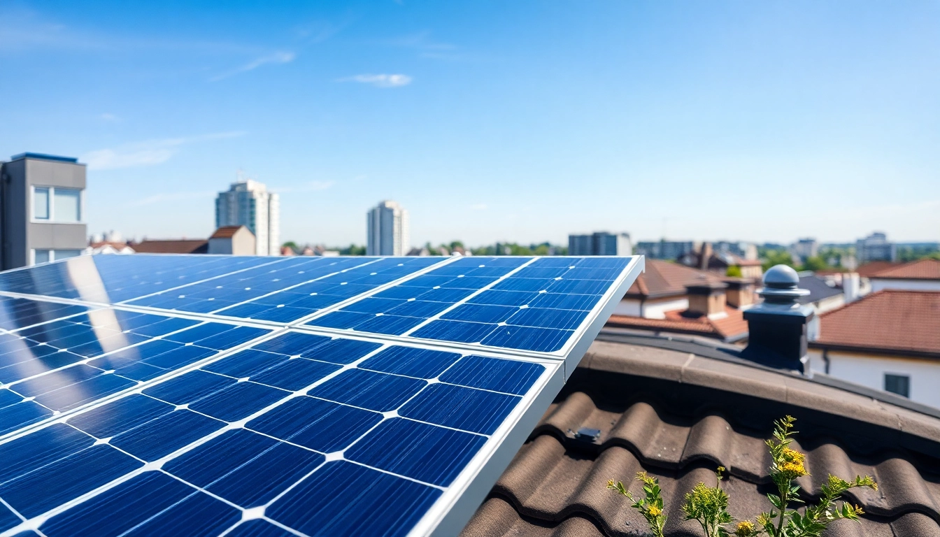 Photovoltaikanlage Kaufen Wien - Installierte Solarpanels auf einem Wohngebäude in Wien.