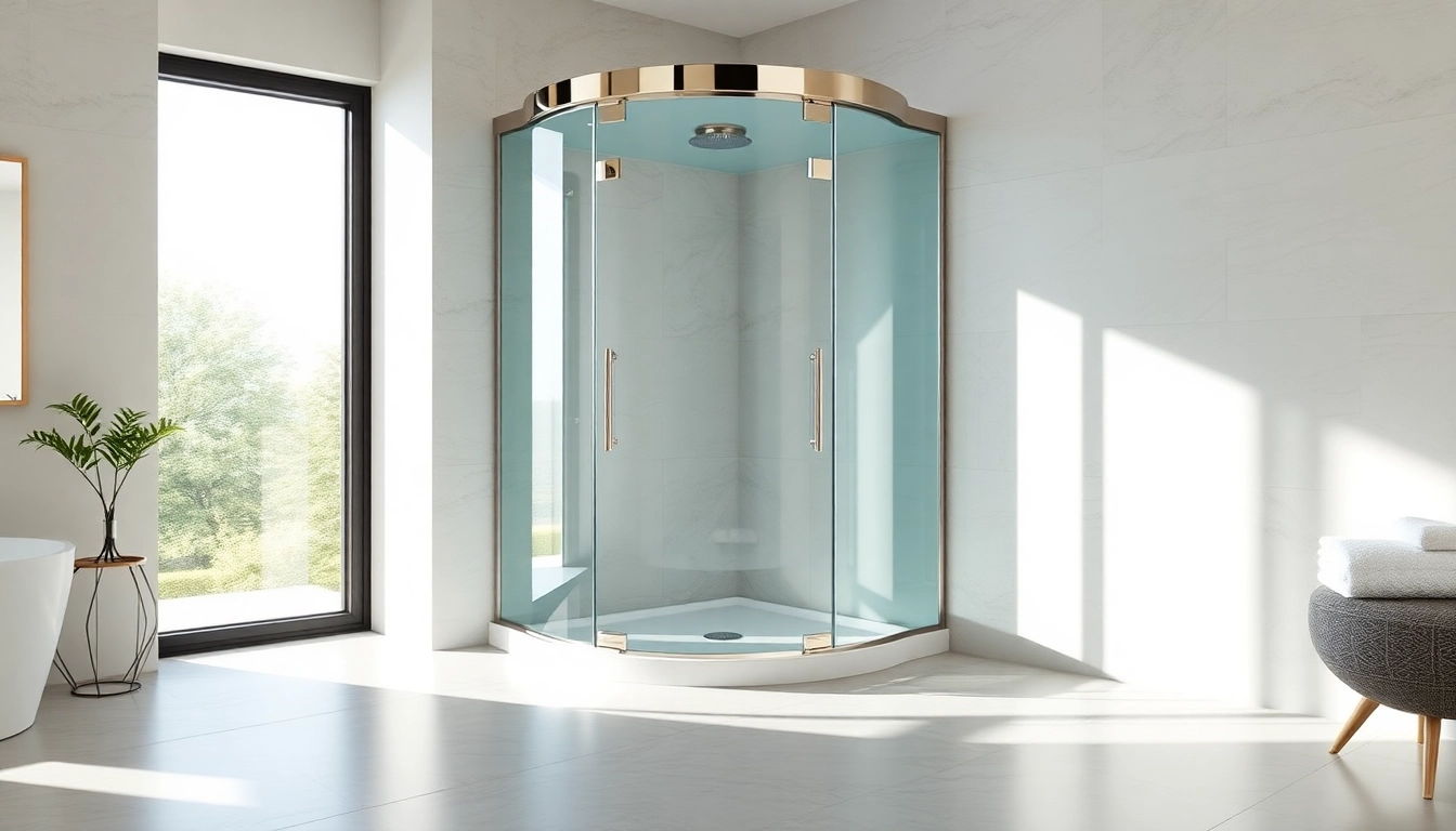 Moderne duschkabine 100x100 in einer eleganten Badezimmerumgebung mit glasklarem Design.